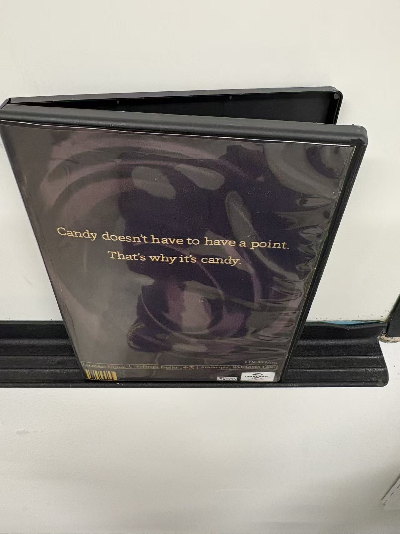 Charlie and the Chocolate Factory DVD case, back cover