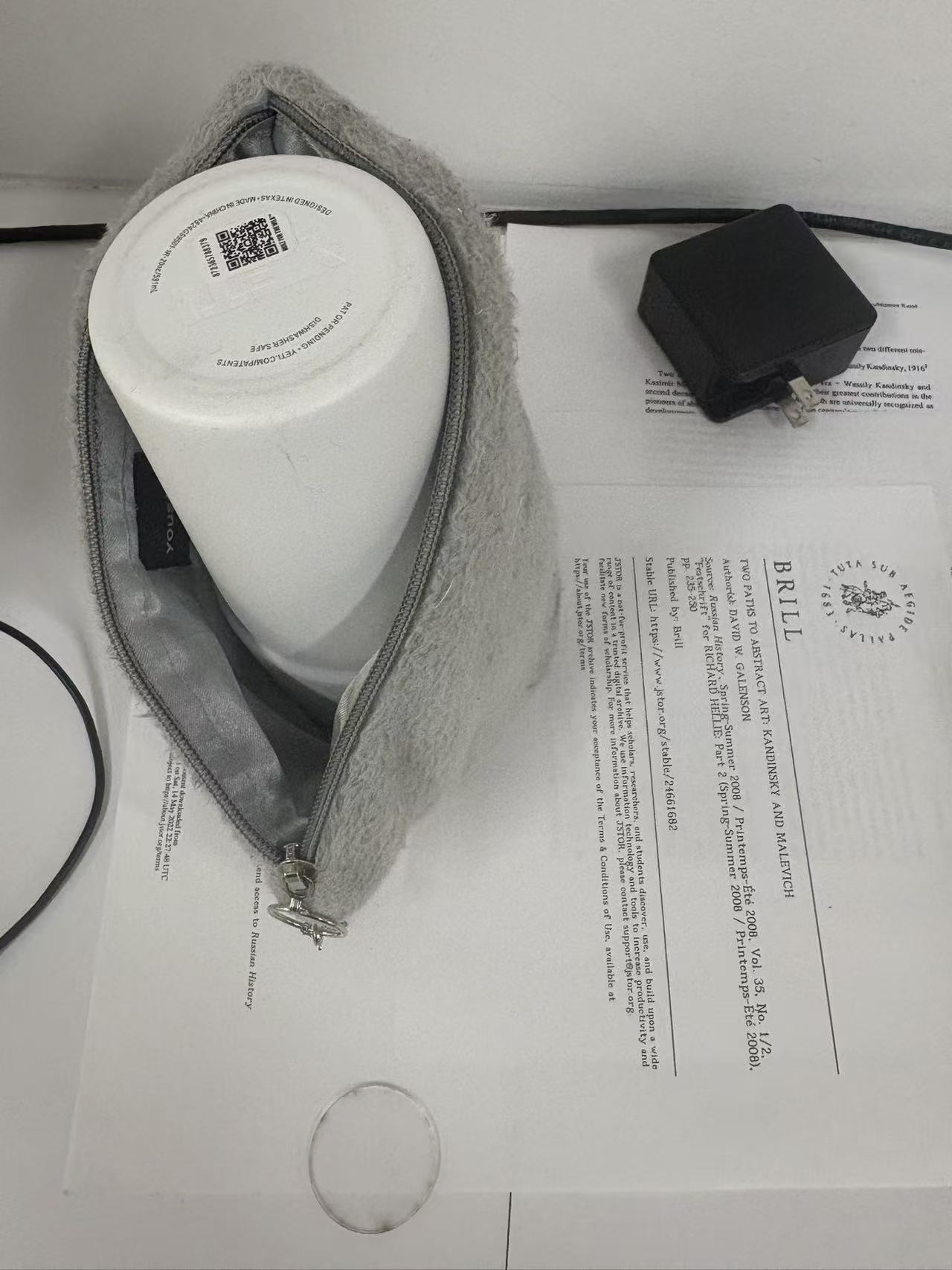 Object cluster on Day 5, note and tissues gone, specimen unclaimed