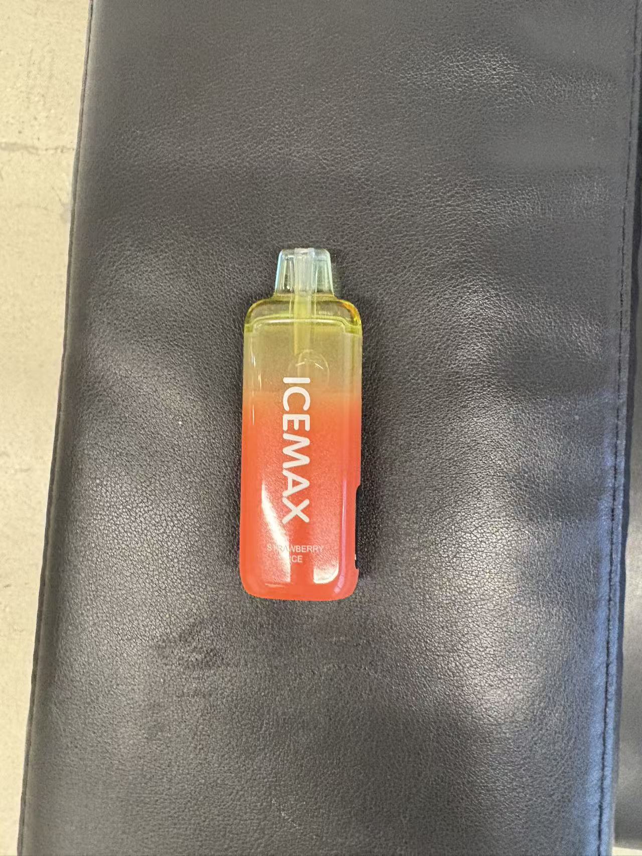 Electronic cigarette with red gradient finish