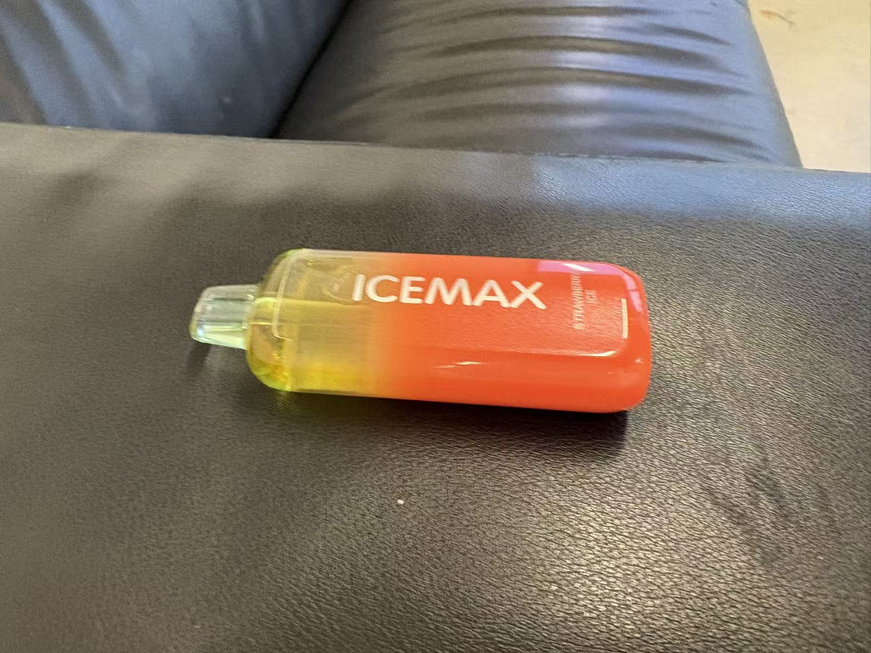 Electronic cigarette, close-up view of red gradient finish